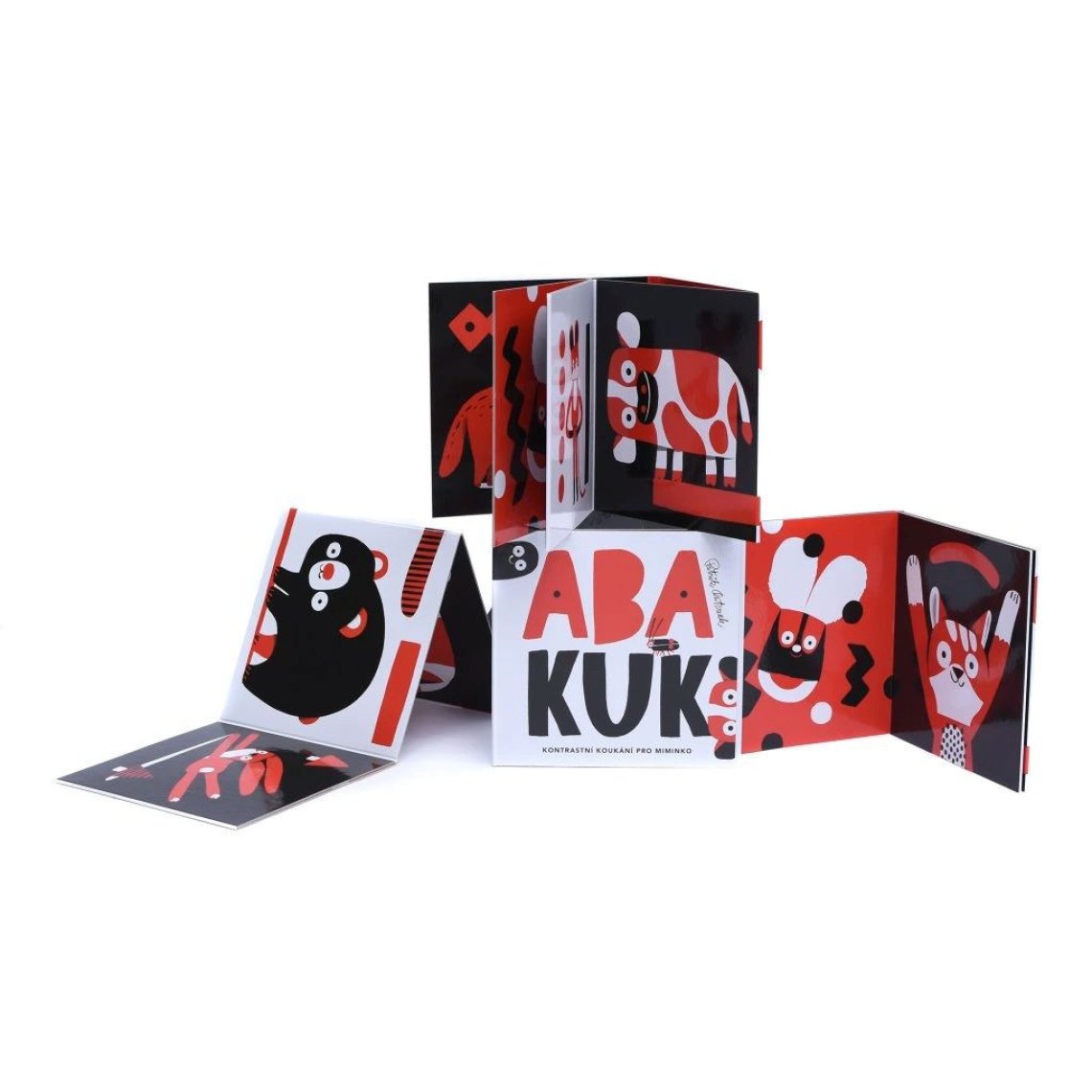Kontrastní leporelo pro miminka Abakuk od ABABU