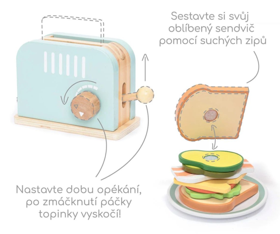 Toustovač, 14 dílků
