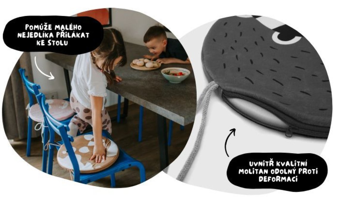 Dětský semišový podsedák - Jezevec
