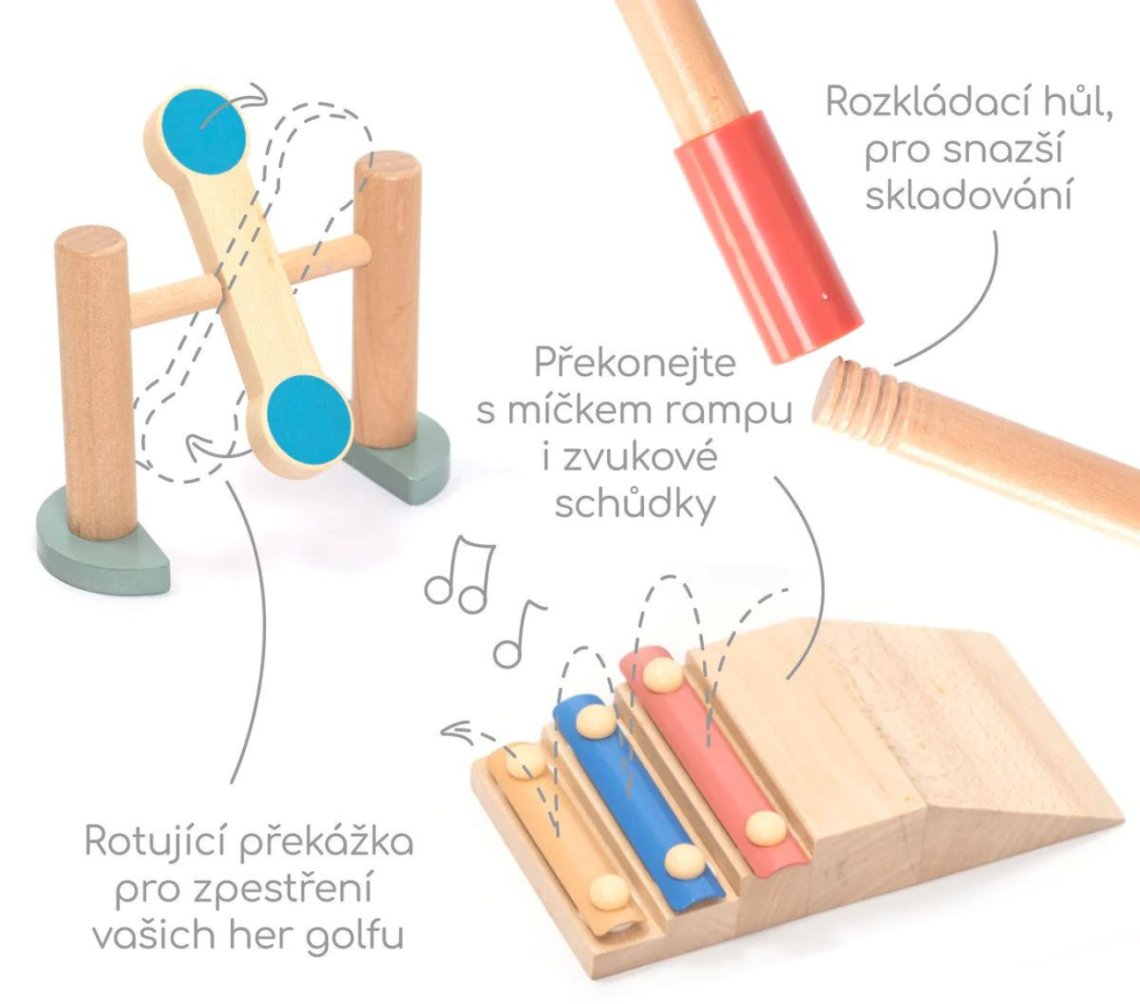 Dětský minigolf, 11 dílků