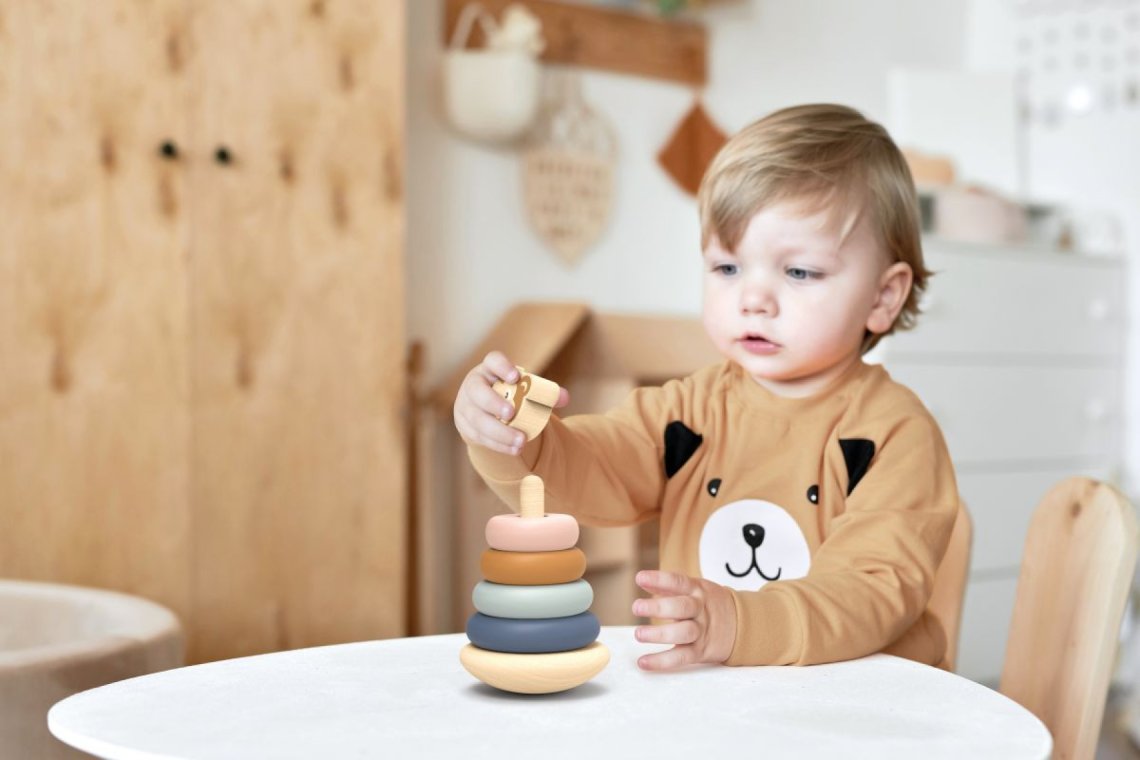 Houpací stohovací skládačka Speedy Monkey - Opice