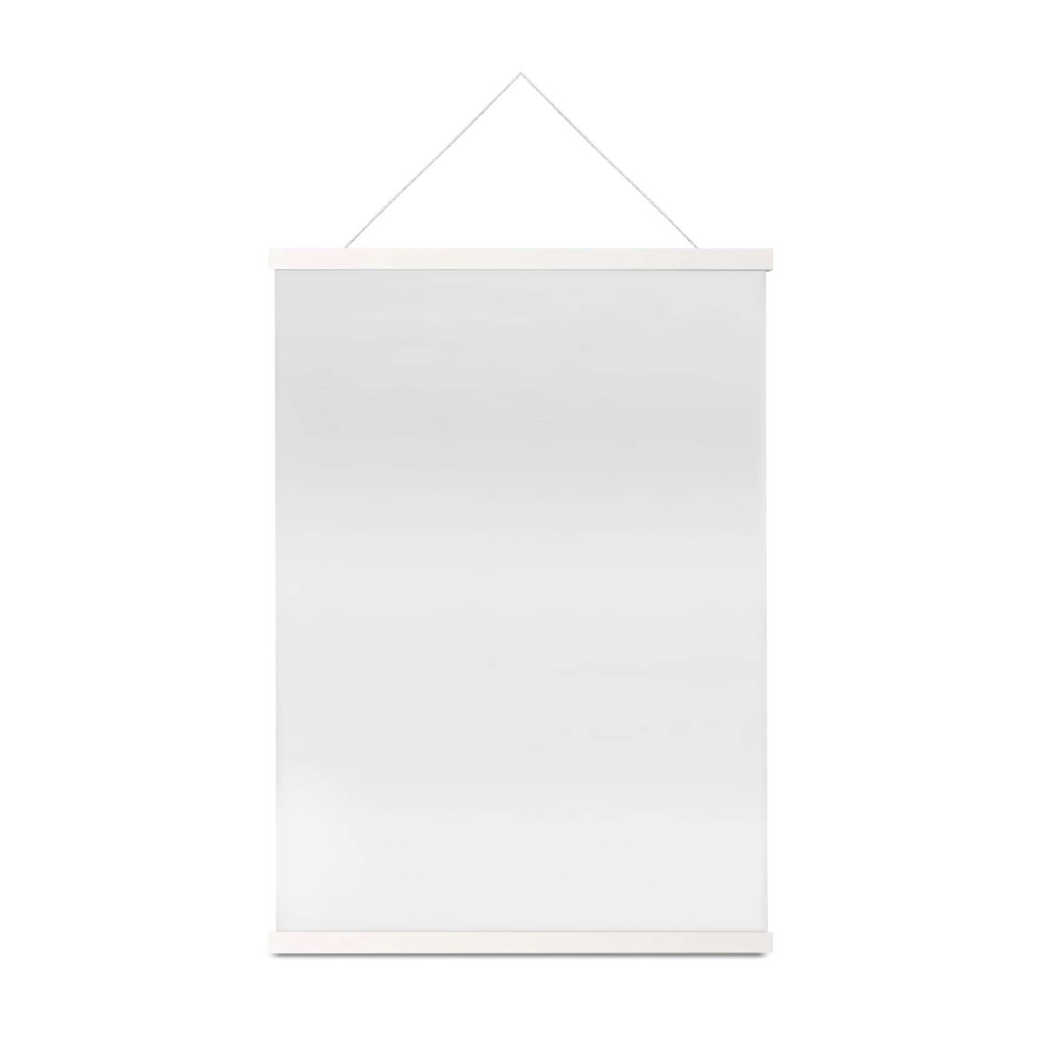 Magnetický dřevěný závěs na fotky, 31 cm, bílý