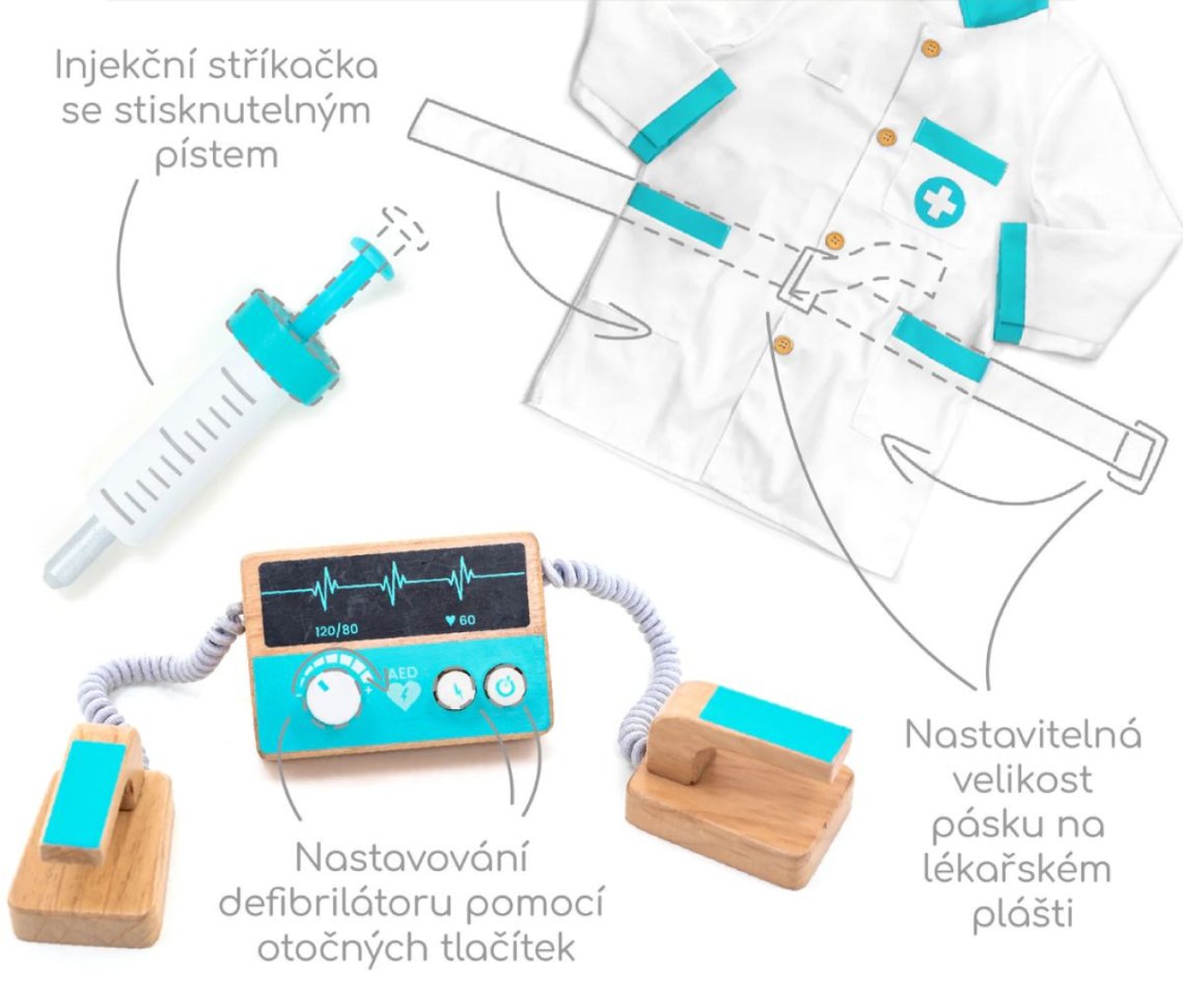 Doktorská sada Delux Plus, 37 dílků