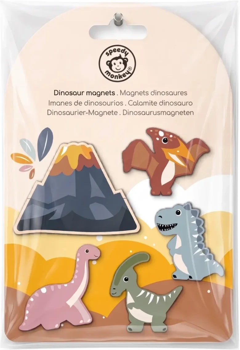 Dřevěné magnetky - Dinosauři