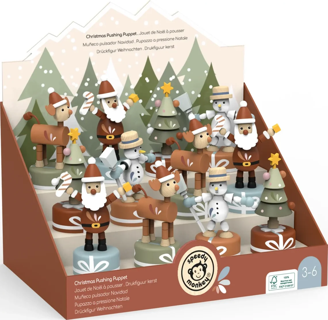 Vánoční mačkací figurka - Santa