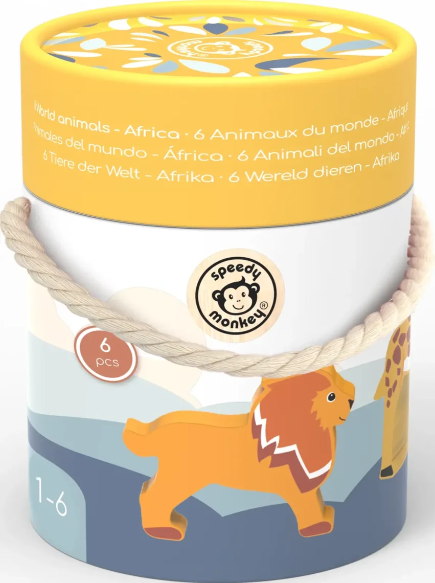 Dřevěná zvířátka - Afrika