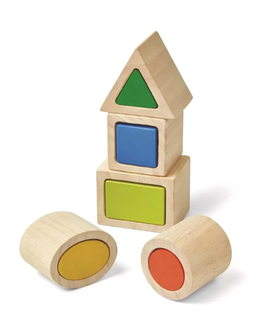 Dřevěná geometrická vkládačka