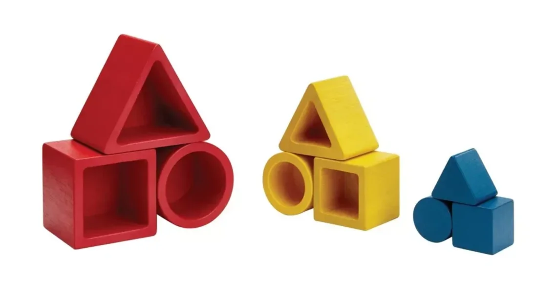 Dřevěná vkládačka Geometrické tvary