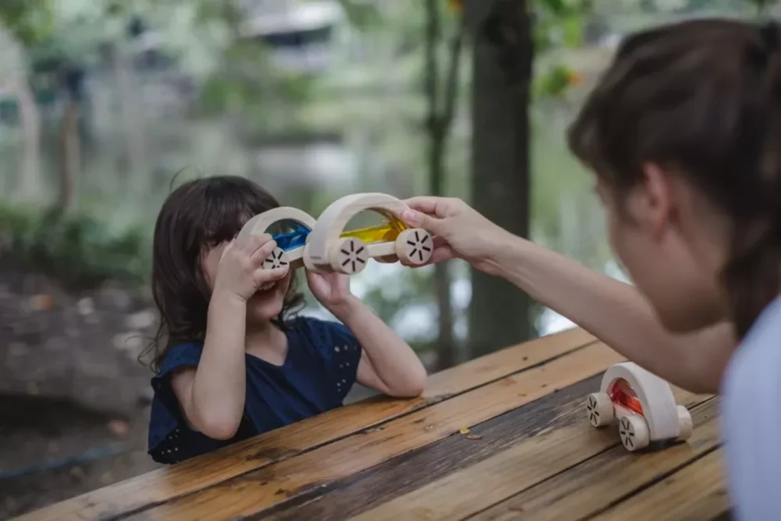 PlanToys Auto s vodou - modré