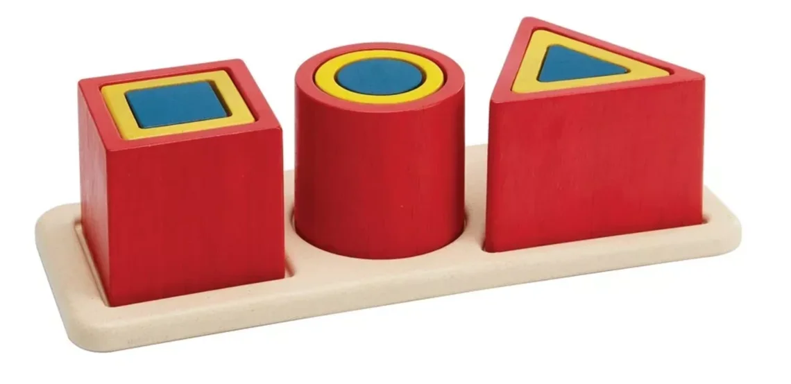 Dřevěná vkládačka Geometrické tvary