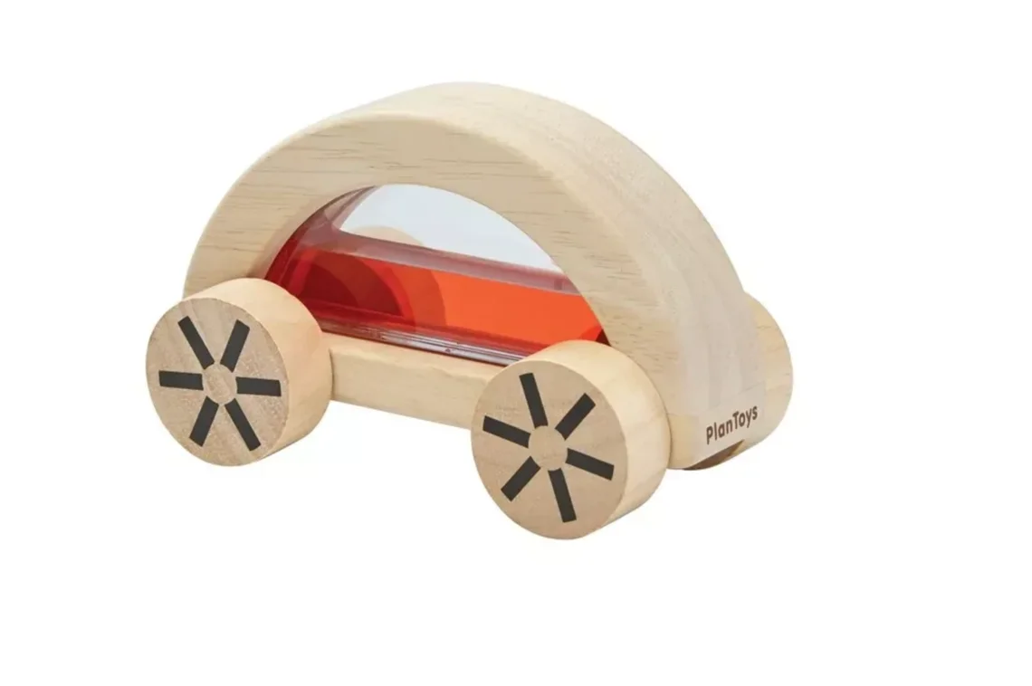 PlanToys Auto s vodou - červené