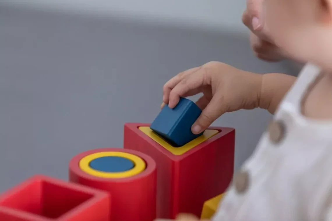 Dřevěná vkládačka Geometrické tvary