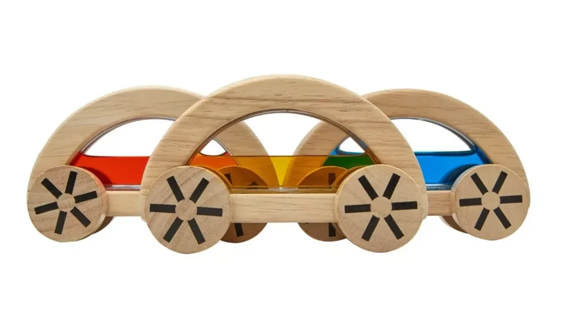 PlanToys Auto s vodou - žluté
