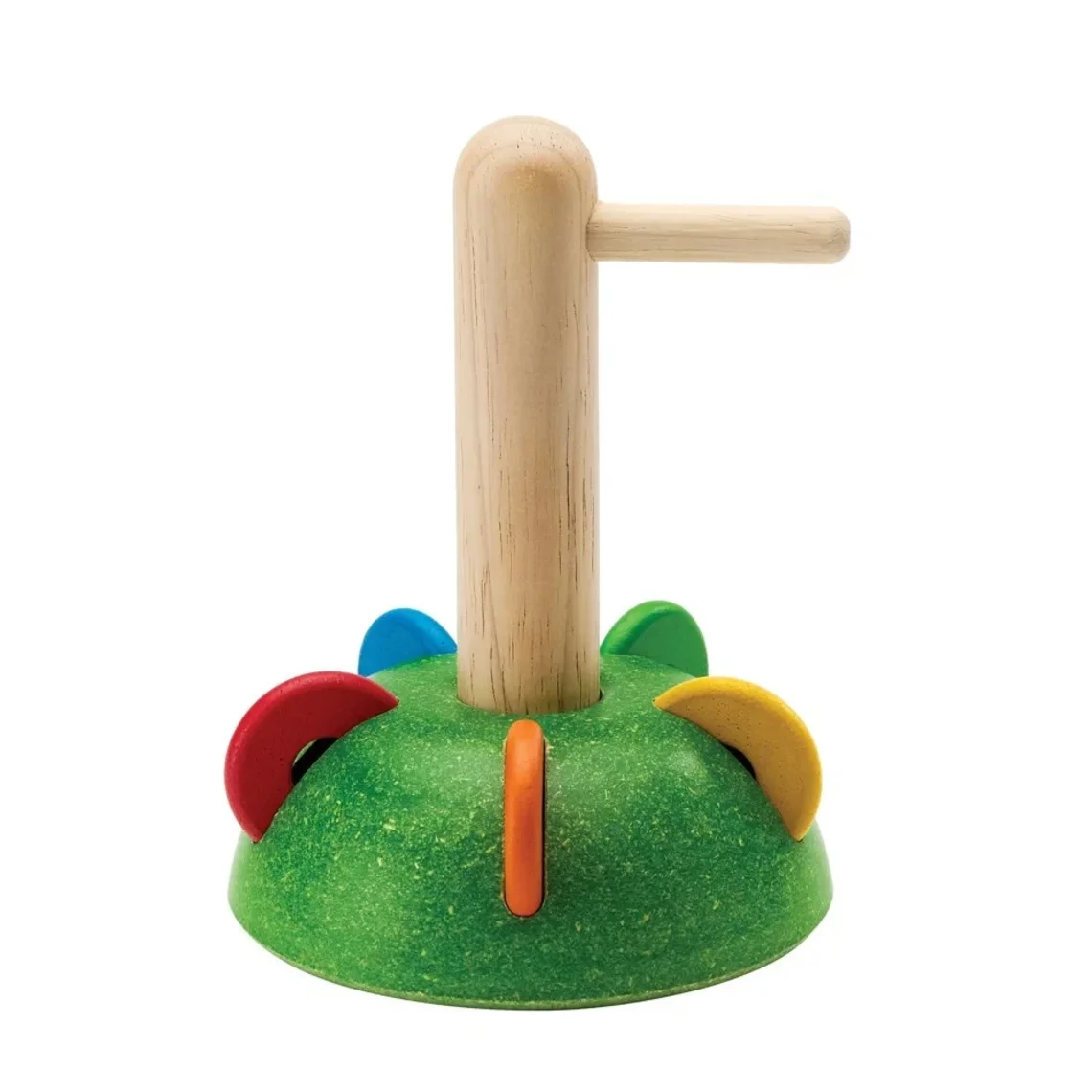 PlanToys Dřevěné horizontální navlékání kroužků