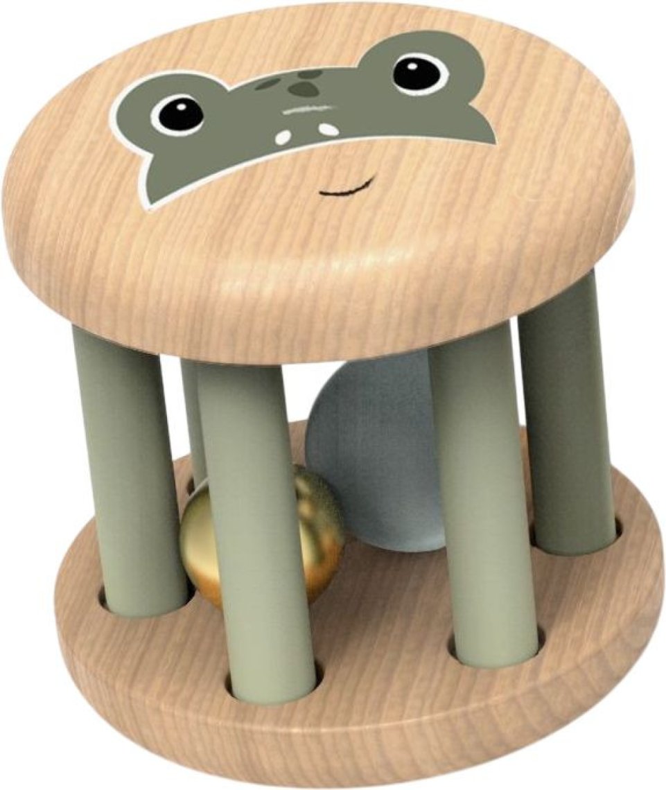 Dřevěné chrastítko Roller rattles - Žába