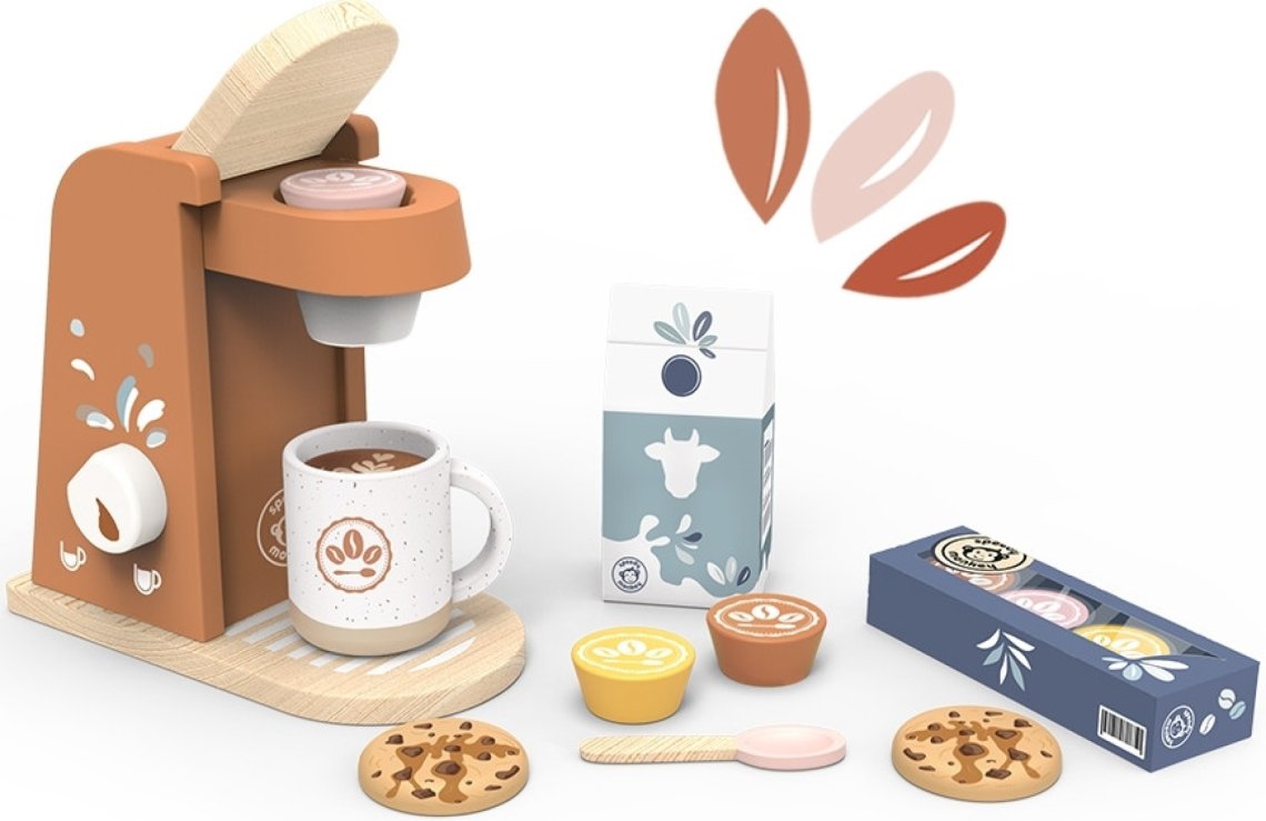 Dřevěná hračka Speedy Monkey - Kávovar