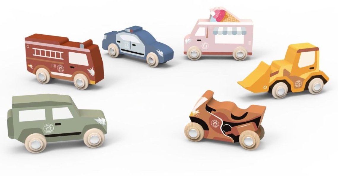 DISPLAY Speedy Monkey Utilities Vehicles 12 ks