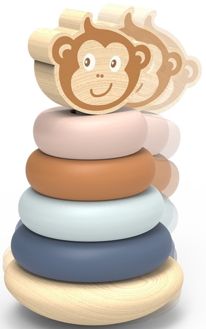 Houpací stohovací skládačka Speedy Monkey - Opice