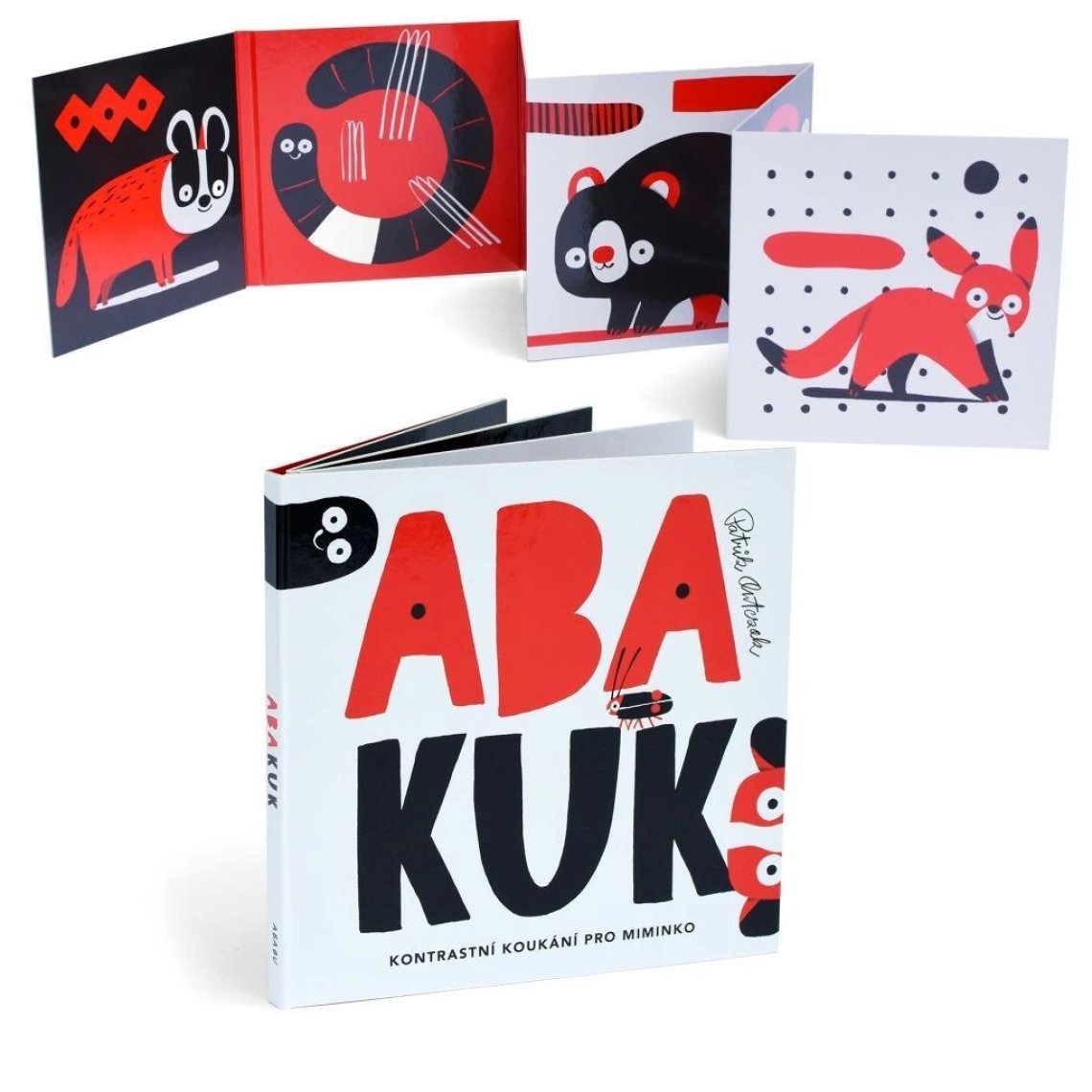 Kontrastní leporelo pro miminka Abakuk od ABABU