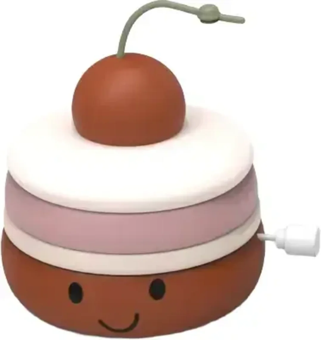 Točící se cupcake na klíček - Třešňový