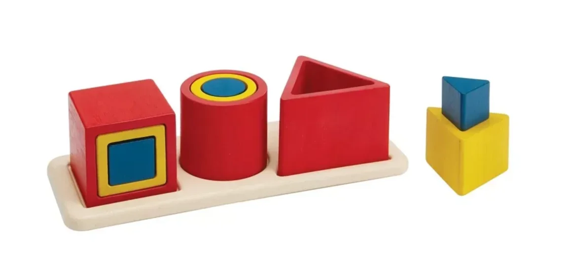 Dřevěná vkládačka Geometrické tvary