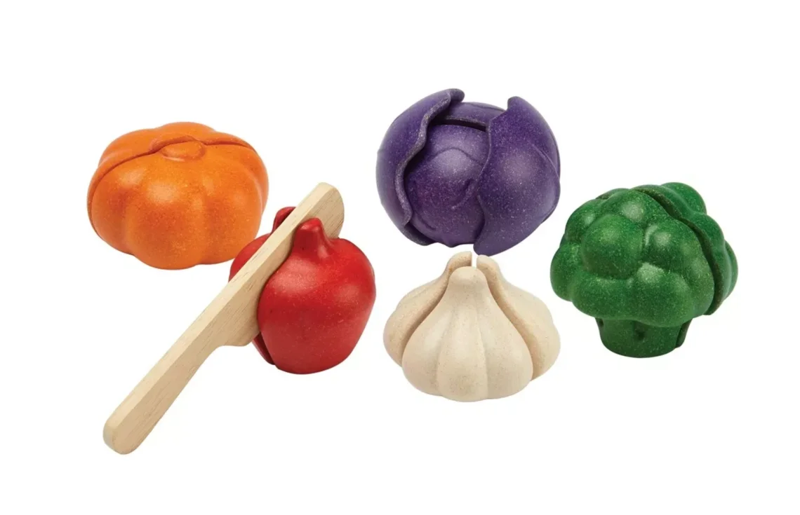 PlanToys Sada zeleniny - 5 barev